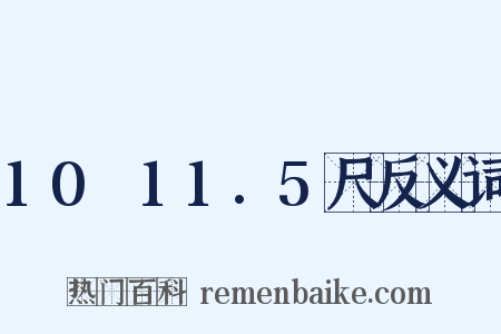 10～11.5尺反义词是什么意思的图片